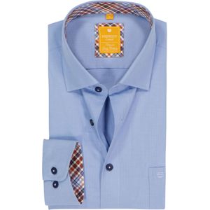 Redmond Overhemd blauw, Effen