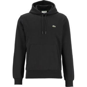 Lacoste heren hoodie sweatshirt, zwart -  Maat: XXL