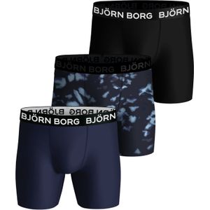Bjorn Borg Performance boxers, microfiber heren boxers lange pijpen (3-pack), multicolor -  Maat: M
