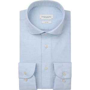 Profuomo - Dress Shirt - Lichtblauw - Katoen en Polyester