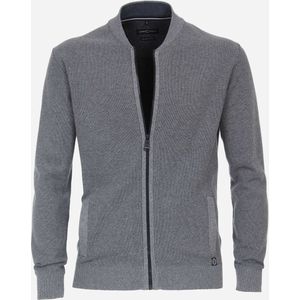 CASA MODA comfort fit vest, blauw-wit melange -  Maat: 6XL