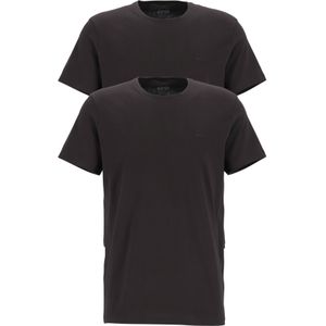 HUGO BOSS Comfort T-shirts relaxed fit (2-pack), heren T-shirts O-hals, zwart -  Maat: M