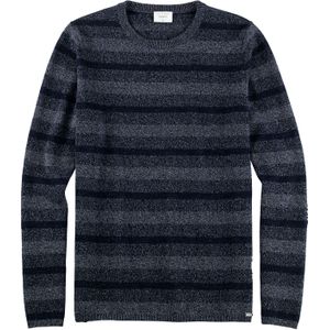 OLYMP Level Five body fit pullover wol- met katoenmengsel, marineblauw -  Maat: L