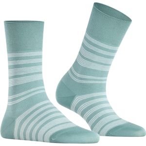 FALKE Sunset Stripe damessokken, groen (light jade)