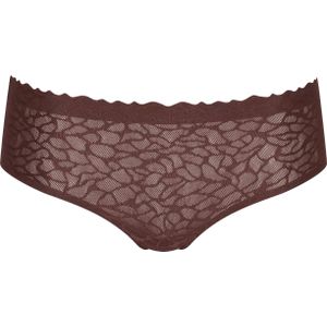 Sloggi Women ZERO Feel Lace 2.0 Hipster (1-pack), dames slip, donkerbruin -  Maat: XS