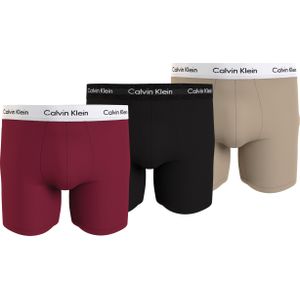 Calvin Klein Boxer Briefs (3-pack), heren boxers extra lang, multicolor -  Maat: S