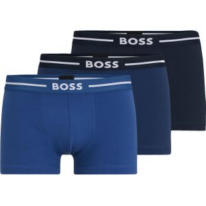 HUGO BOSS Bold trunks (3-pack), heren boxers kort, 3 tinten blauw
