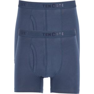 TEN CATE Basics men classic shorts met gulp (2-pack), heren boxers normale lengte, blauw -  Maat: M