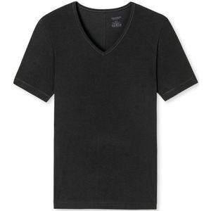 SCHIESSER Personal Fit T-shirt (1-pack), heren shirt korte mouwen v-hals zwart -  Maat: XL
