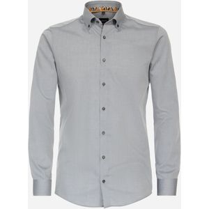VENTI modern fit overhemd, popeline, grijs 45