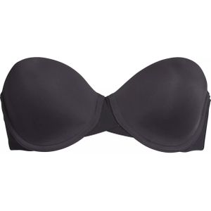 Calvin Klein dames lightly lined strapless bra, strapless BH, zwart -  Maat: 75DD