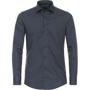 VENTI modern fit overhemd, dobby, blauw