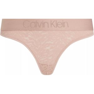 Calvin Klein dames thong (1-pack), string, beige -  Maat: XS