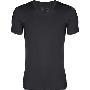 RJ Bodywear Pure Color T-shirt V-hals, grijs microfiber -  Maat: L
