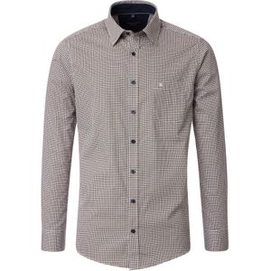 CASA MODA - Multicolor Fantasie - Overhemd - Geel - Strijkvriendelijk