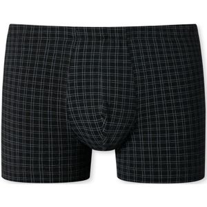 SCHIESSER Cotton Casuals boxer (1-pack), heren shorts zwart geruit -  Maat: S