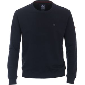Redmond heren sweatshirt katoenmengsel, O-hals, blauw (middeldik) -  Maat: 3XL