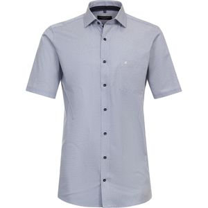 CASA MODA modern fit overhemd, korte mouw, popeline, blauw dessin