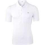 Lacoste stretch slim fit polo, heren polo extra getailleerd, wit -  Maat: M