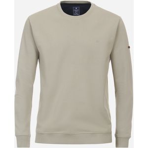 Redmond heren sweatshirt katoenmengsel, O-hals, beige (middeldik) -  Maat: XL