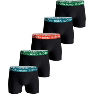 Bjorn Borg Cotton Stretch boxers, heren boxers normale lengte (5-pack), multicolor -  Maat: XS