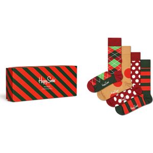 Happy Socks Holiday Classics Gift Set (4-pack), unisex sokken in cadeauverpakking - Unisex - Maat: 41-46