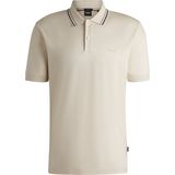 BOSS - Penrose - Poloshirt - Wit - Slim Fit, Jersey, Korte Mouwen