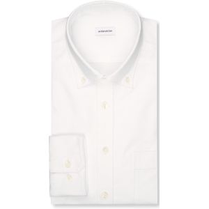 Seidensticker - Businessoverhemd - Wit - Regular 1/1 Button-down Kraag - Effen
