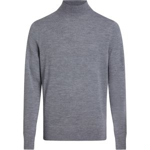 Calvin Klein heren coltrui wol, Merino Mock Neck Sweater, grijs -  Maat: XS