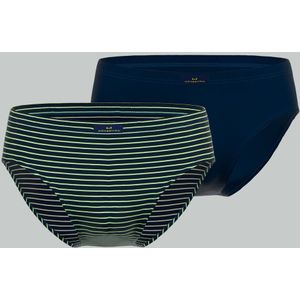 Gotzburg heren sport slip (2-pack), donkerblauw gestreept