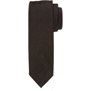 Profuomo stropdas, zijde, donkerbruin -  Maat: One size