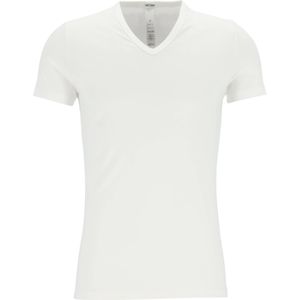 HOM Classic tee-shirt v neck (1-pack), heren T-shirt V-hals, wit -  Maat: XXL