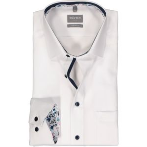 OLYMP comfort fit overhemd, mouwlengte 7, popeline, wit