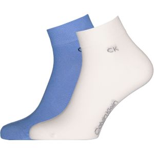 Calvin Klein herensokken Simon (2-pack), hoge enkelsokken, licht- en kobaltblauw -  Maat: 39-42