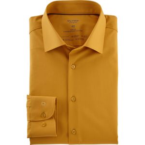 OLYMP 24/7 Level 5 body fit overhemd, popeline, mais