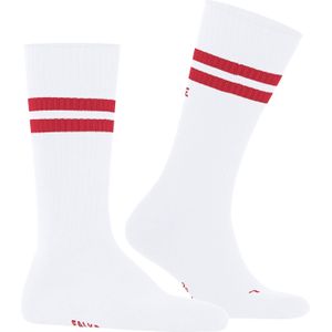 FALKE Dynamic unisex sokken, wit met rood -  Maat: 44-45