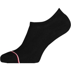 Tommy Hilfiger Iconic Sports Socks (2-pack), heren sneakersokken katoen, onzichtbaar, zwart -  Maat: 39-42