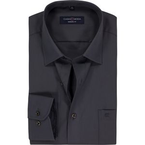 CASA MODA - Overhemd - Antraciet - 100% Katoen - Strijkvrij