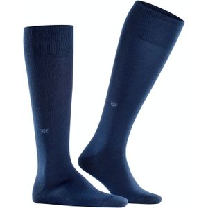 Burlington Leeds heren kniekousen, blauw (marine)
