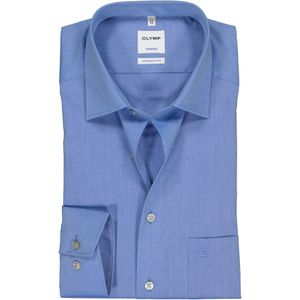 OLYMP Tendenz modern fit overhemd, blauw chambray 47