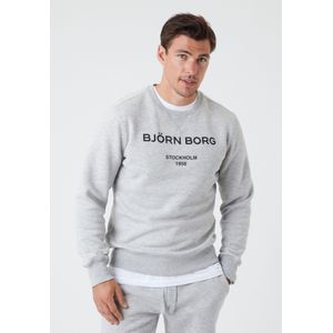 Trui Björn Borg Men Borg Logo Crew Light Grey Melange