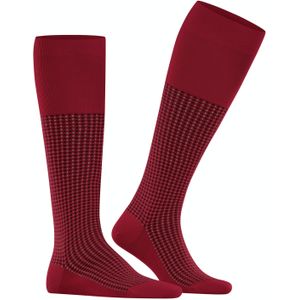 FALKE Uptown Tie heren kniekousen, rood (scarlet) -  Maat: 45-46