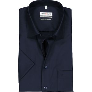 MARVELIS comfort fit overhemd, korte mouw, donkerblauw