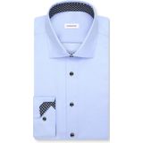 SEIDENSTICKER - Zakelijk Overhemd - Azuur - Slim Fit - Lange Mouw
