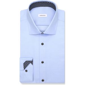 SEIDENSTICKER - Zakelijk Overhemd - Azuur - Slim Fit - Lange Mouw
