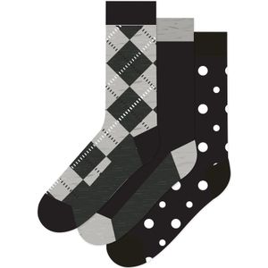 Happy Socks Argyle Socks (3-pack), unisex sokken