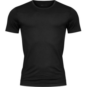 Mey Dry Cotton T-shirt (1-pack), heren T-shirt O-hals, zwart - Maat: S