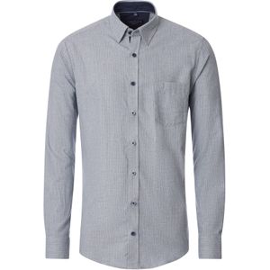 CASA MODA Sport casual fit overhemd, flanel, grijs dessin