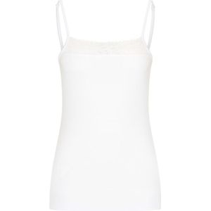 RJ Bodywear RJ dames Pure Color Avignon dames top lace (1-pack), wit