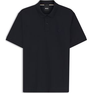 BOSS Parris regular fit heren polo, pique, donkerblauw